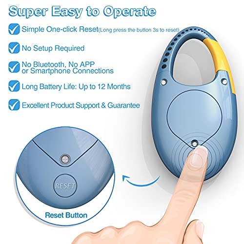 Simple 3D Step Counter, Walking Pedometer, Steps Tracker with Neck Blue