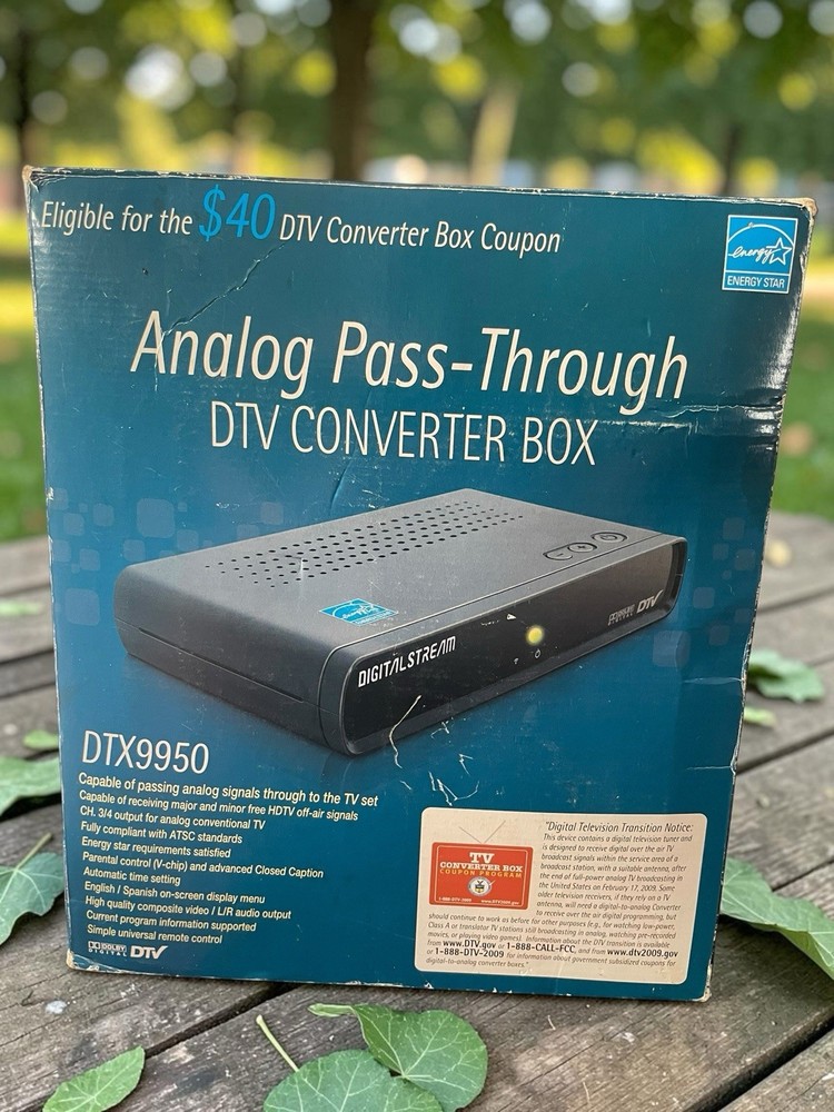 Digital Stream DTX9950 Converter Box Analog Pass-Through Dolby Digital RCA