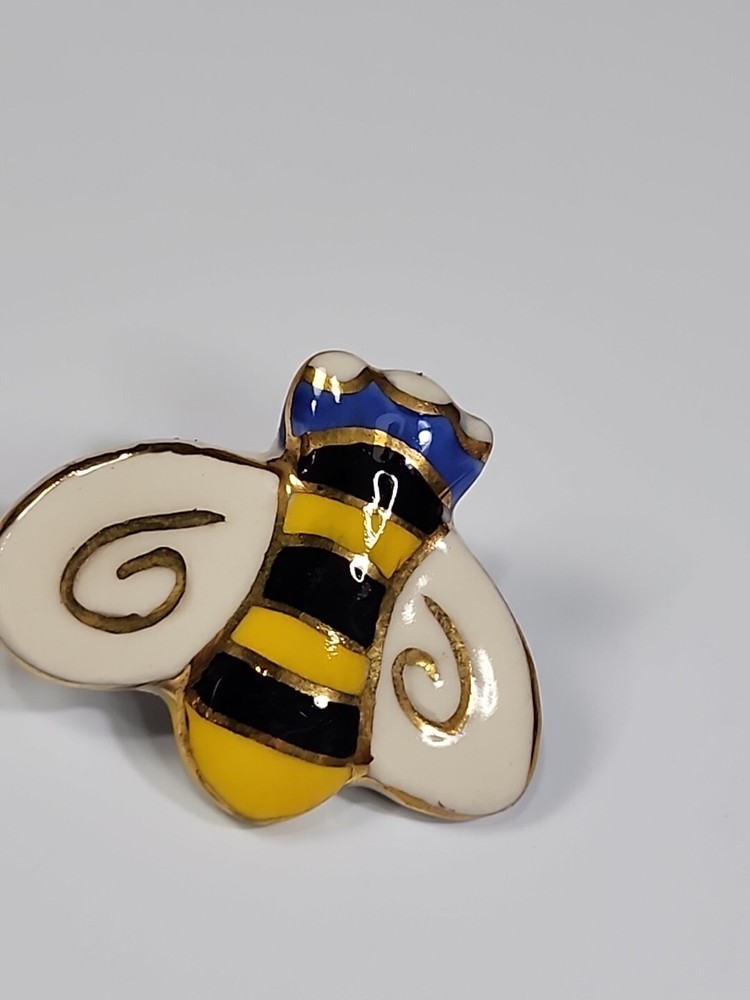 Ceramic Bumblebee Lapel Pin