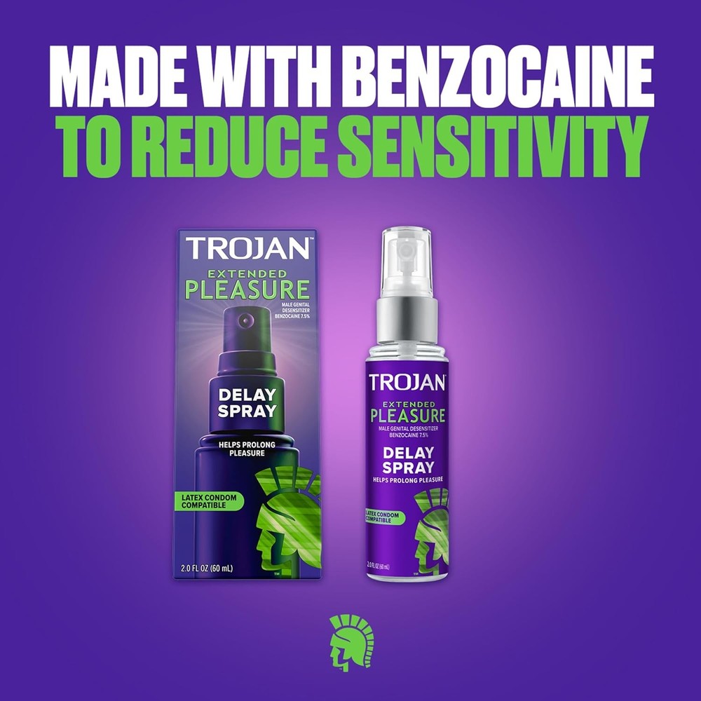 Extended Pleasure Delay Spray for Men, 2.0 Fl Oz.