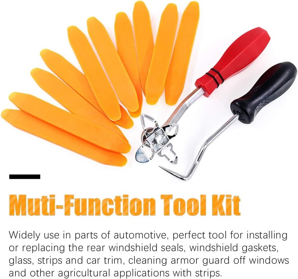 12 Piece Windshield Installation Tools kit, 10 Piece Stick Setting Tool, 1 Piece