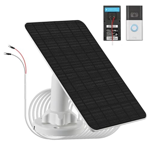 3W Solar Panel with Built-in 4000mAh Battery, IP65, 13.2ft Charging Fork-Style