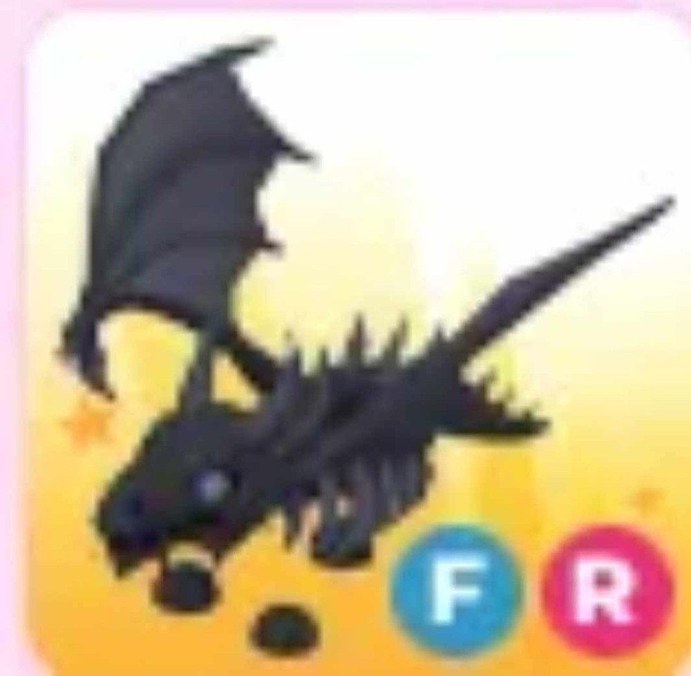 Adopt - FR Shadow Dragon - Fly Ride *SAME DAY DELIVERY*