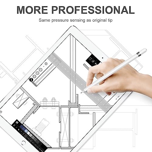 Upgraded Tip Compatible with Apple Pencil Tips, Safe Replacement Tip hard tip