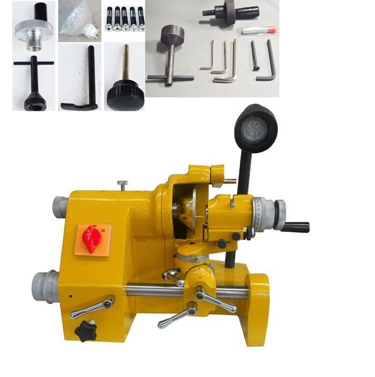 5Collets Universal Cutter Grinder Drill Sharpener Mill Drill Bit Lathe Tool 220V