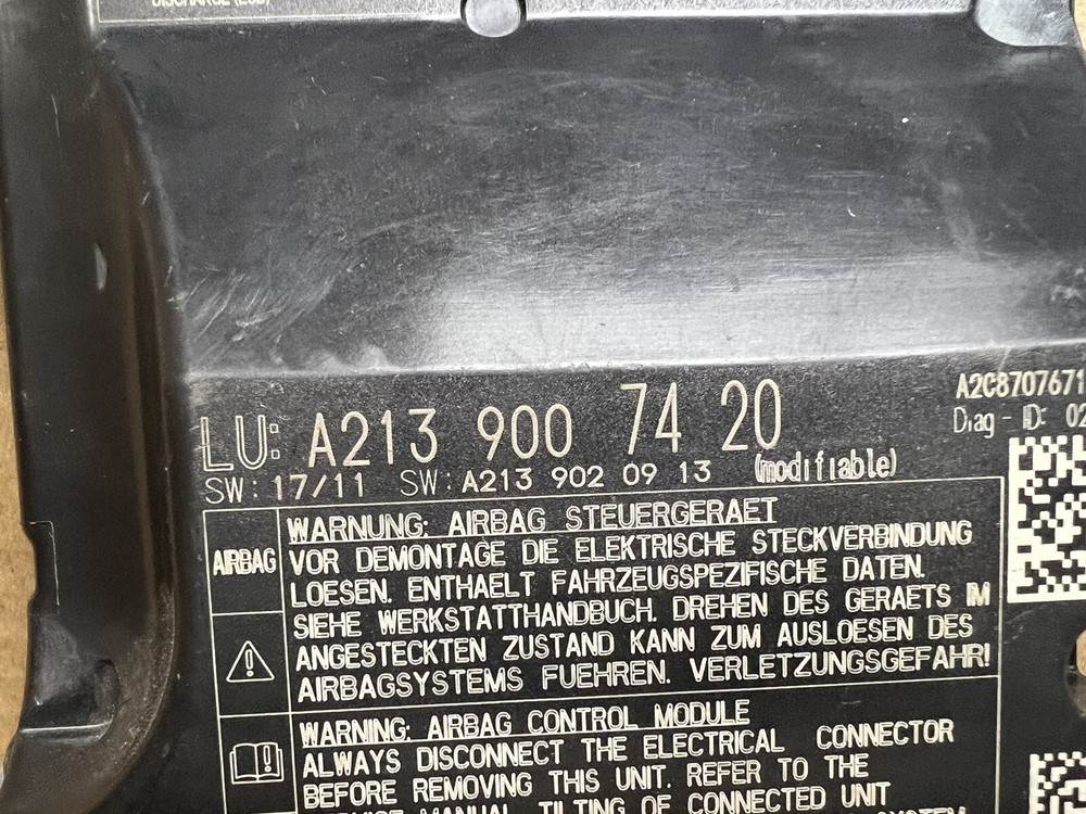 MERCEDES E CLASS W213 CLS W257 SENSOR CONTROL MODULE