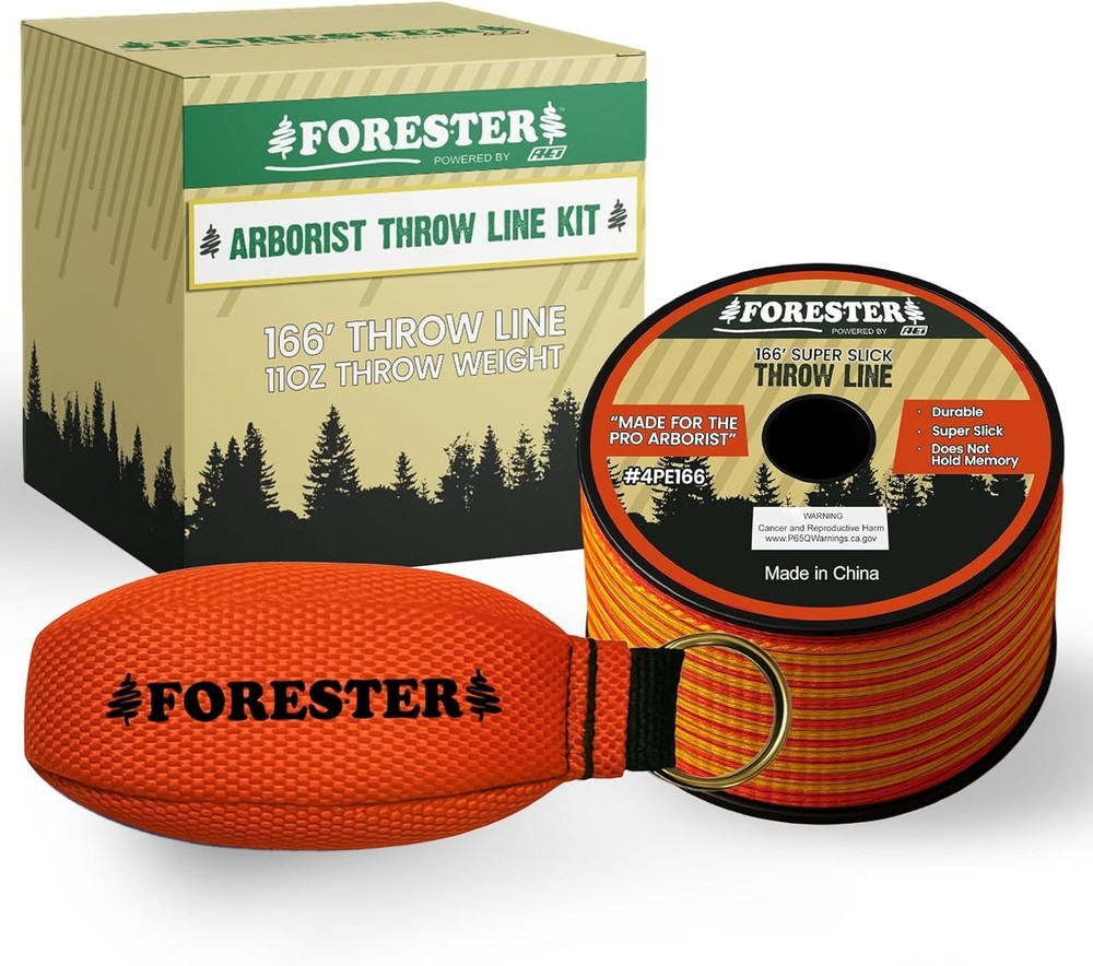 Arborist Throw Line Bundle | 166ft Polyester Rope & Weight