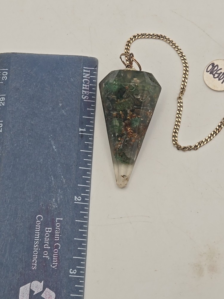 Aventurine Orgonite six sided Pendulum