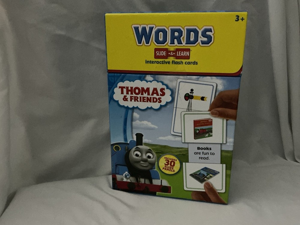 Thomas & Friends Words Slide & Learn Interactive Cards-two sided Flash Cards