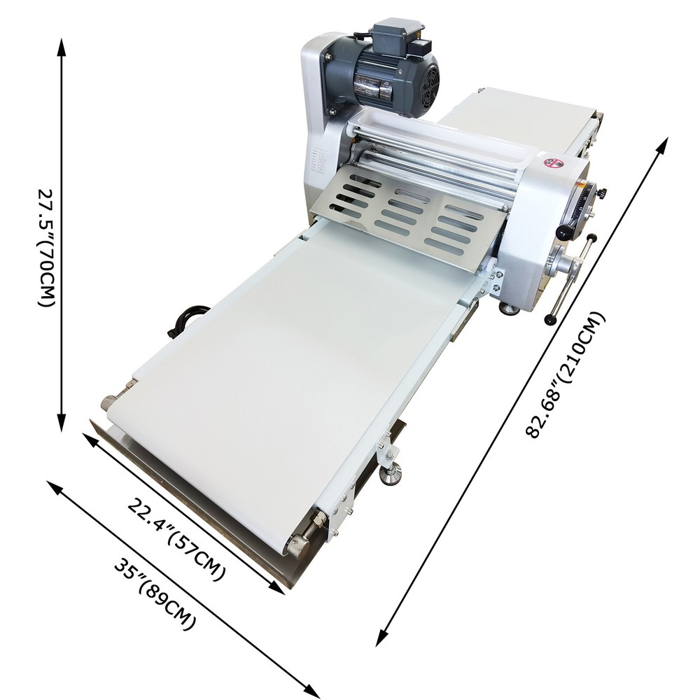 110V Commercial Dough Sheeter Machine Reversible Roller Dough Pastry Machine