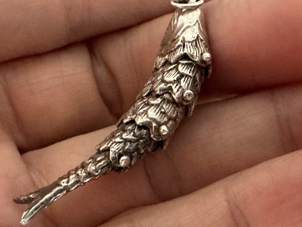 Vintage Solid Silver Articulated Miniature Fish