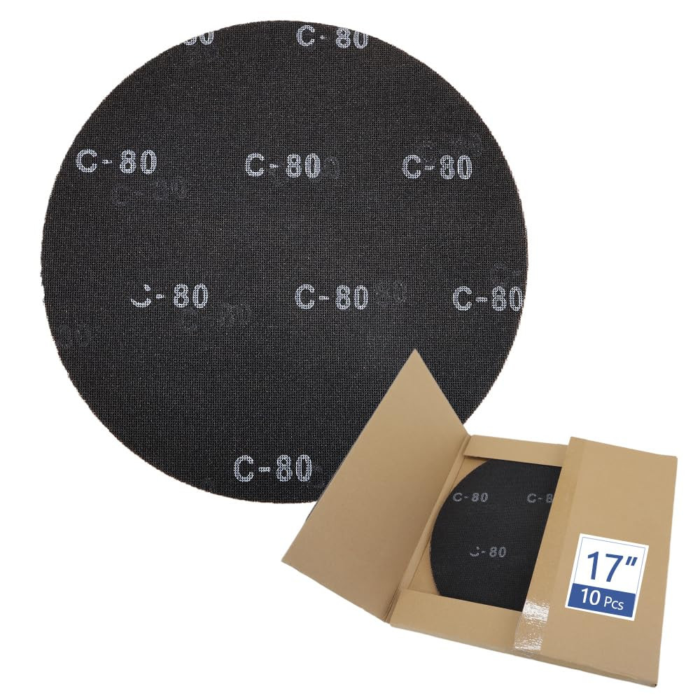 17" Sanding Screen Discs - Mesh Floor Sanding Screen - Black Silicon Carbide - f