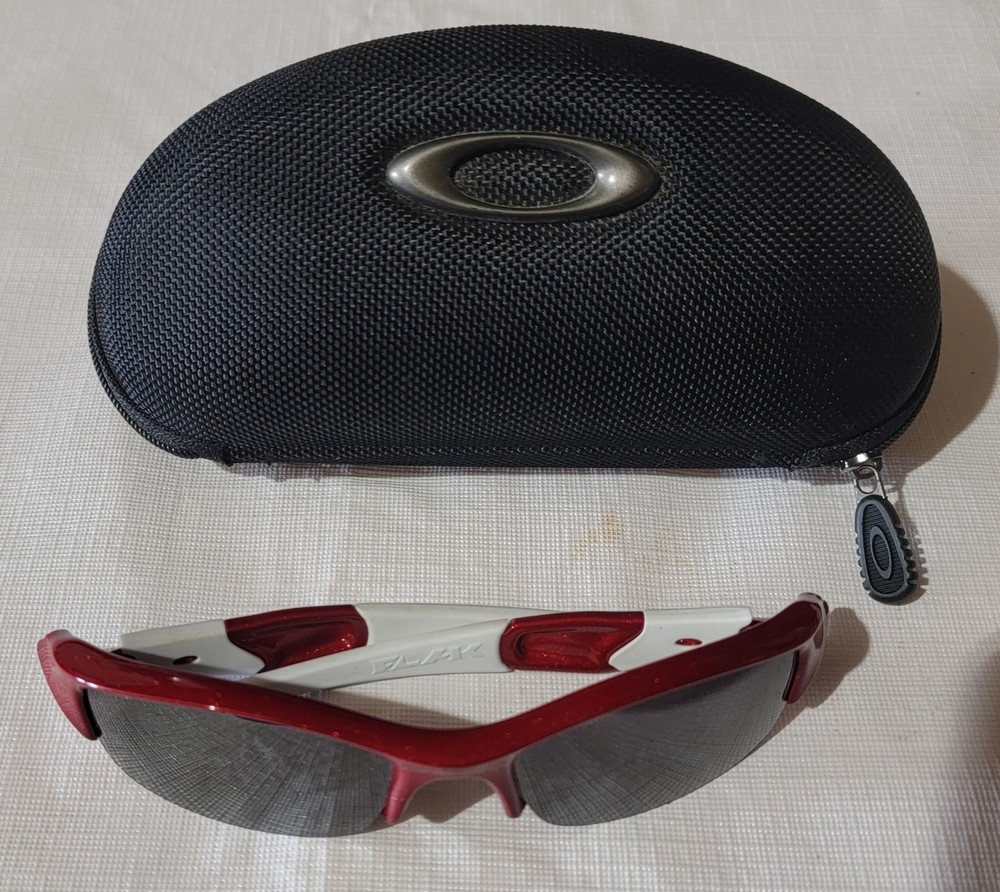 Oakley Flak Half Jacket Metallic Red/White Frame