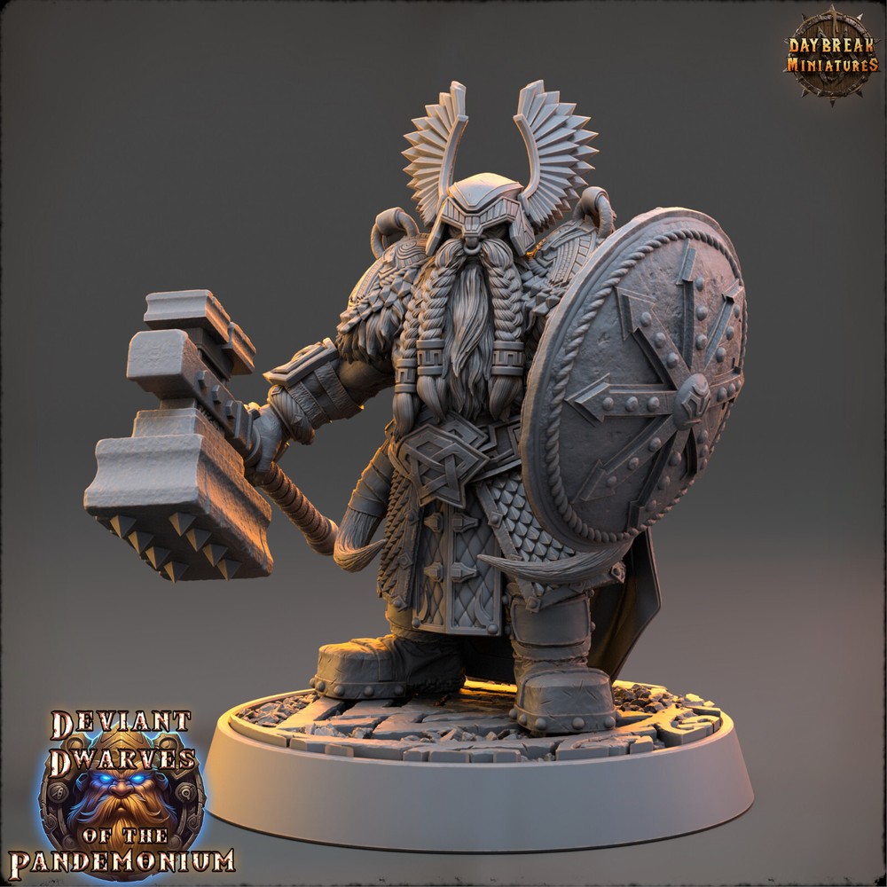 Dwarf Warrior Thourung | DayBreak Miniatures |