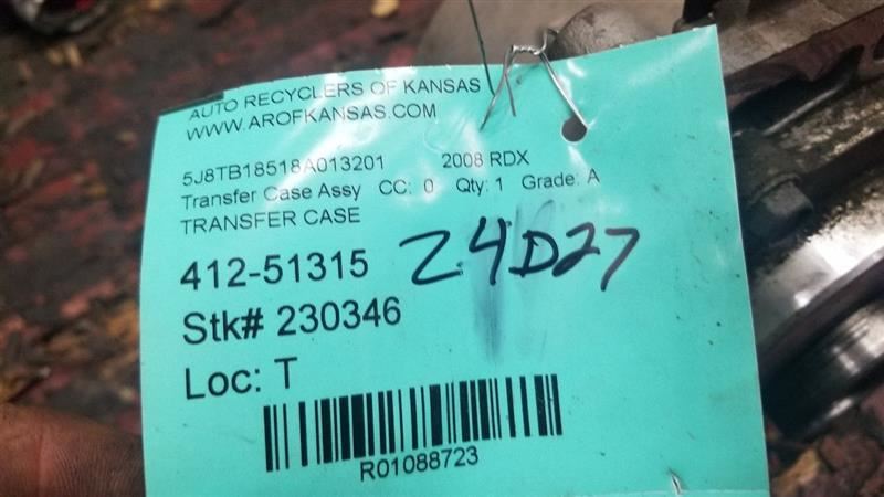 Transfer Case Fits 07-12 RDX 1088723