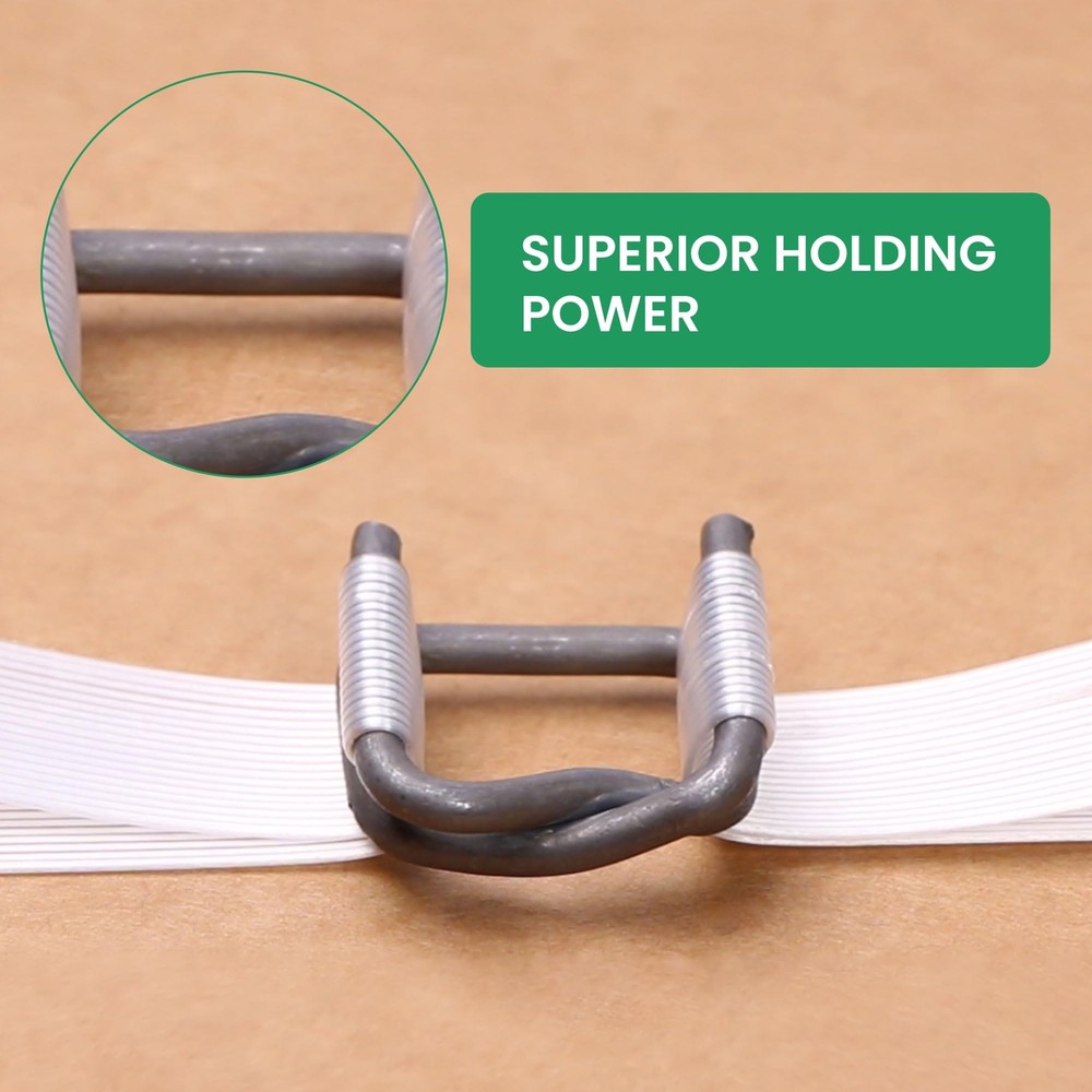 U.S. Solid 100PCS Phosphate Buckles for 3/4in Strap Width Woven Cord Strapping