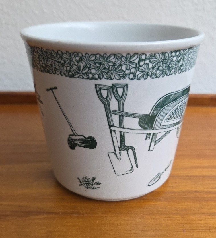 Spode Gardening Pattern Flower Pot Planter