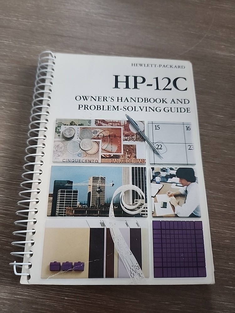 Hewlett Packard HP-12C Owner's Handbook And Problem-Solving Guide 4/86
