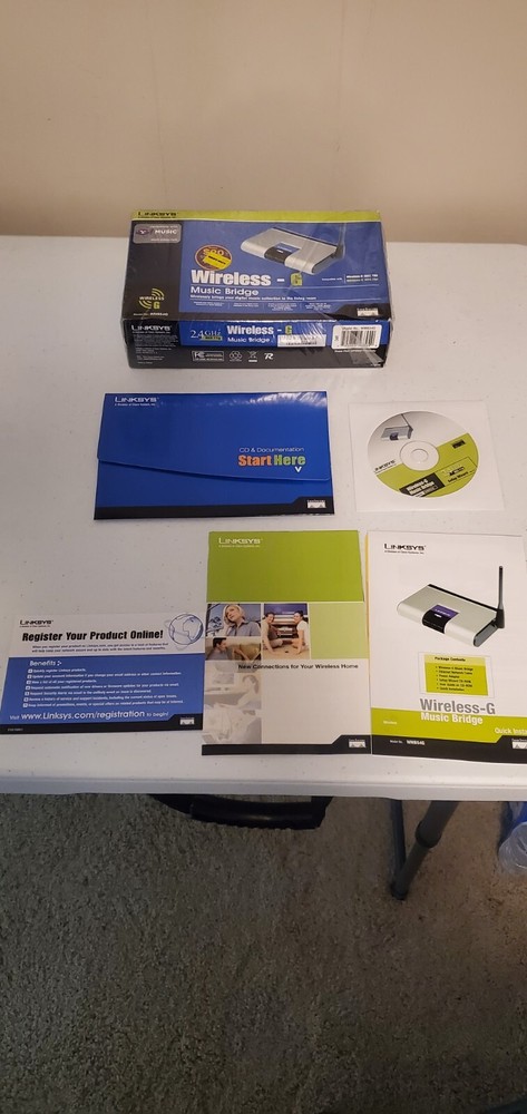 Linksys Wireless-G Music Bridge, Open Box Complete