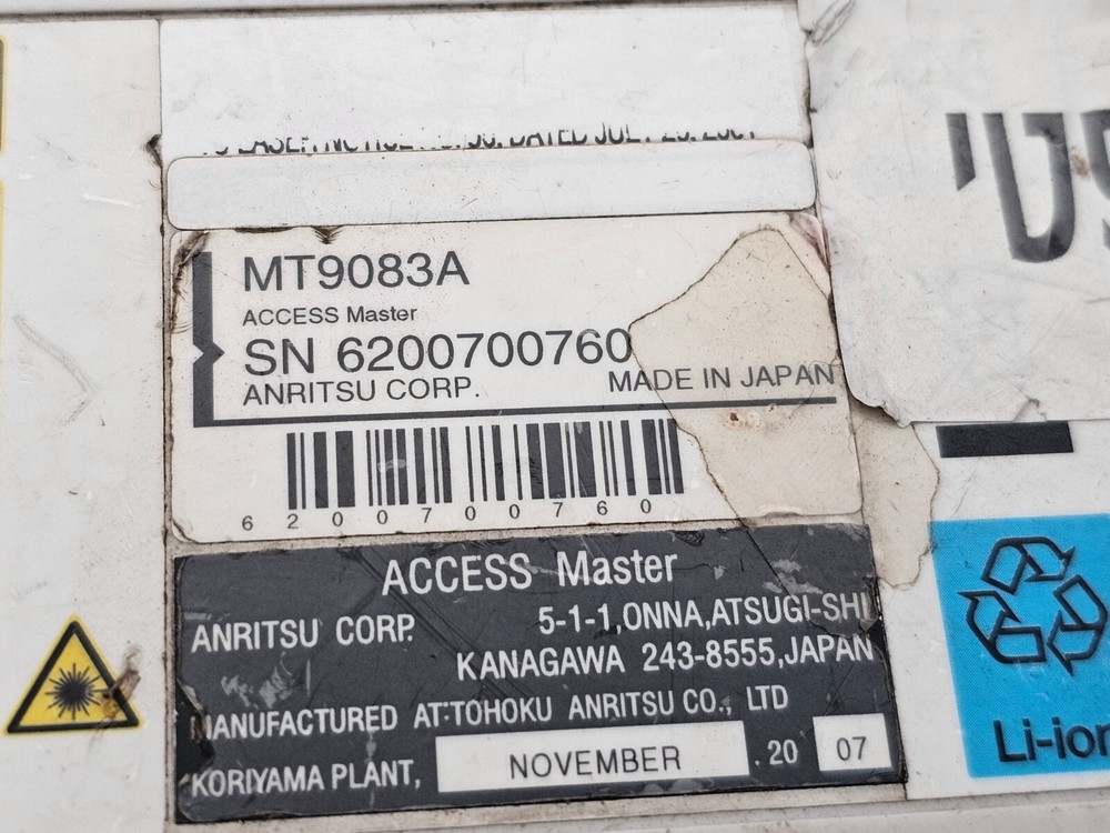 Anritsu MT9083A SM OTDR Access Master
