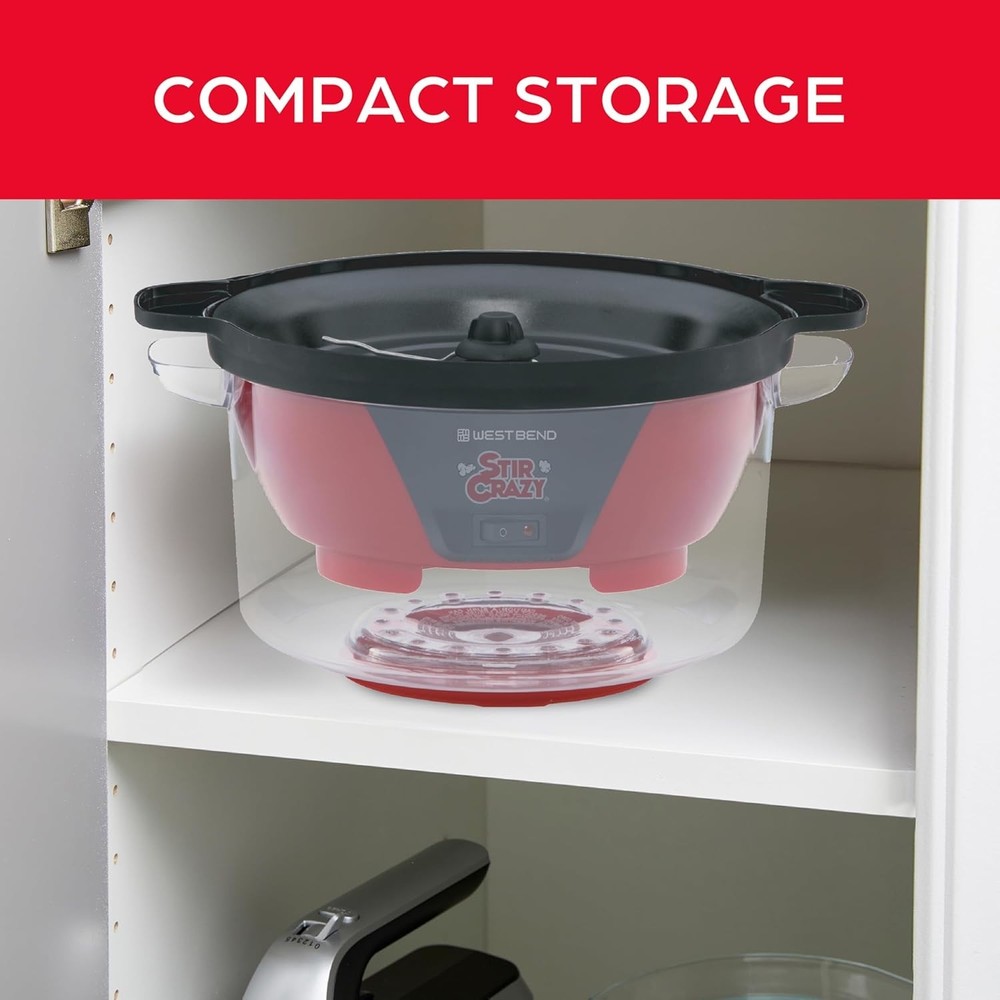 Countertop Popcorn Machine, Heat-Resistant Handles