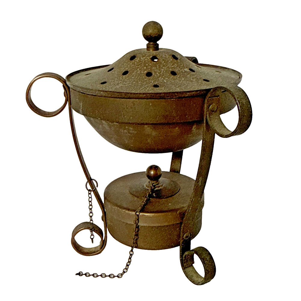 Vintage Censer Brazier Incense Burner Footed