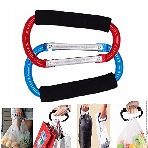 2 Pack Large Aluminum Stroller Hooks