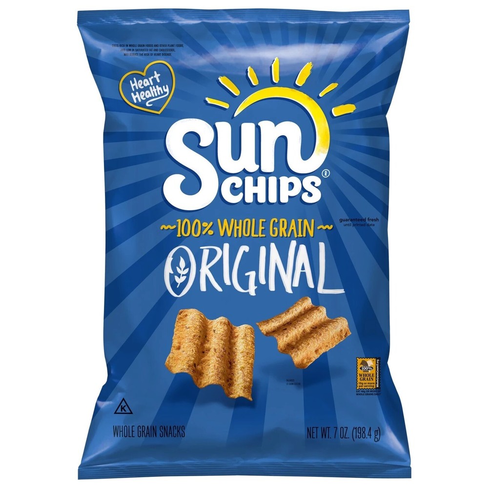 4 Pack Sun Chips Original Flavor Multigrain 7oz Each (28 Oz Total order)