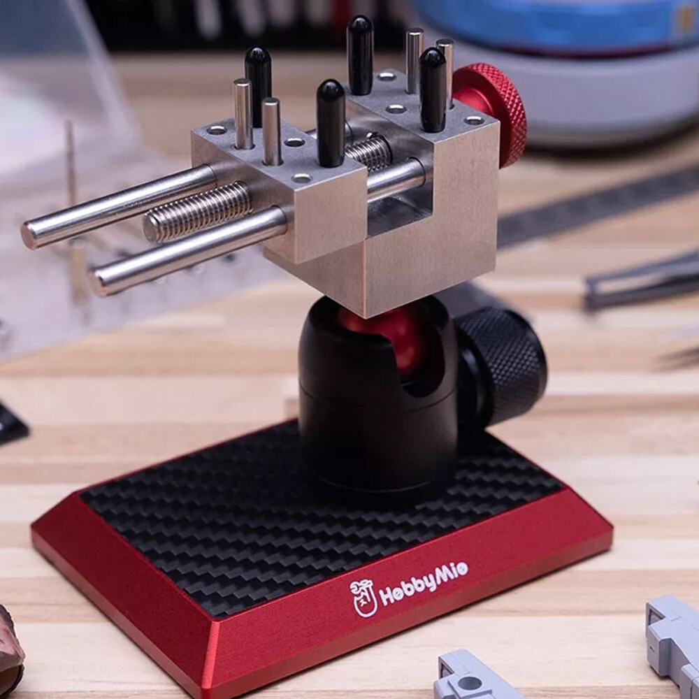 1x Precision Work Bench Vise Desktop Stainless Omnidirectional Mini ViseMd