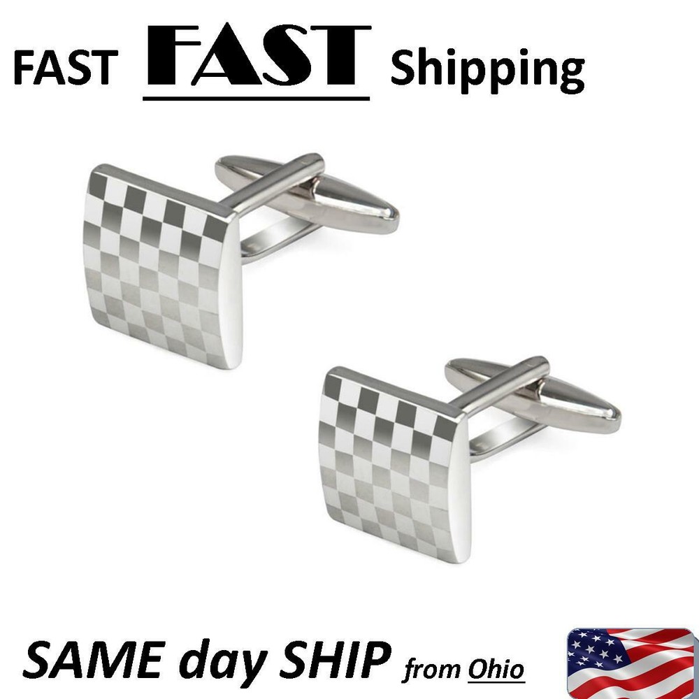 Mens Cufflinks Square