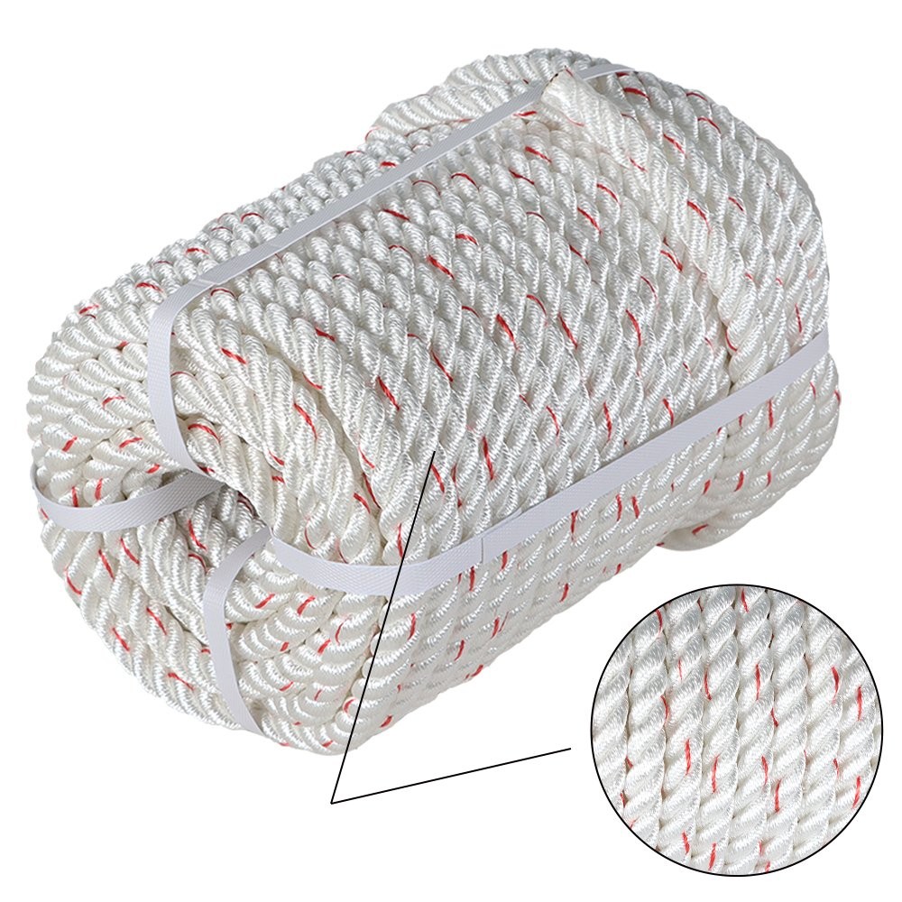 5/8"×150' Double Braid Polyester Arborist Bull Rope Pulling Rigging Line 8900Lbs