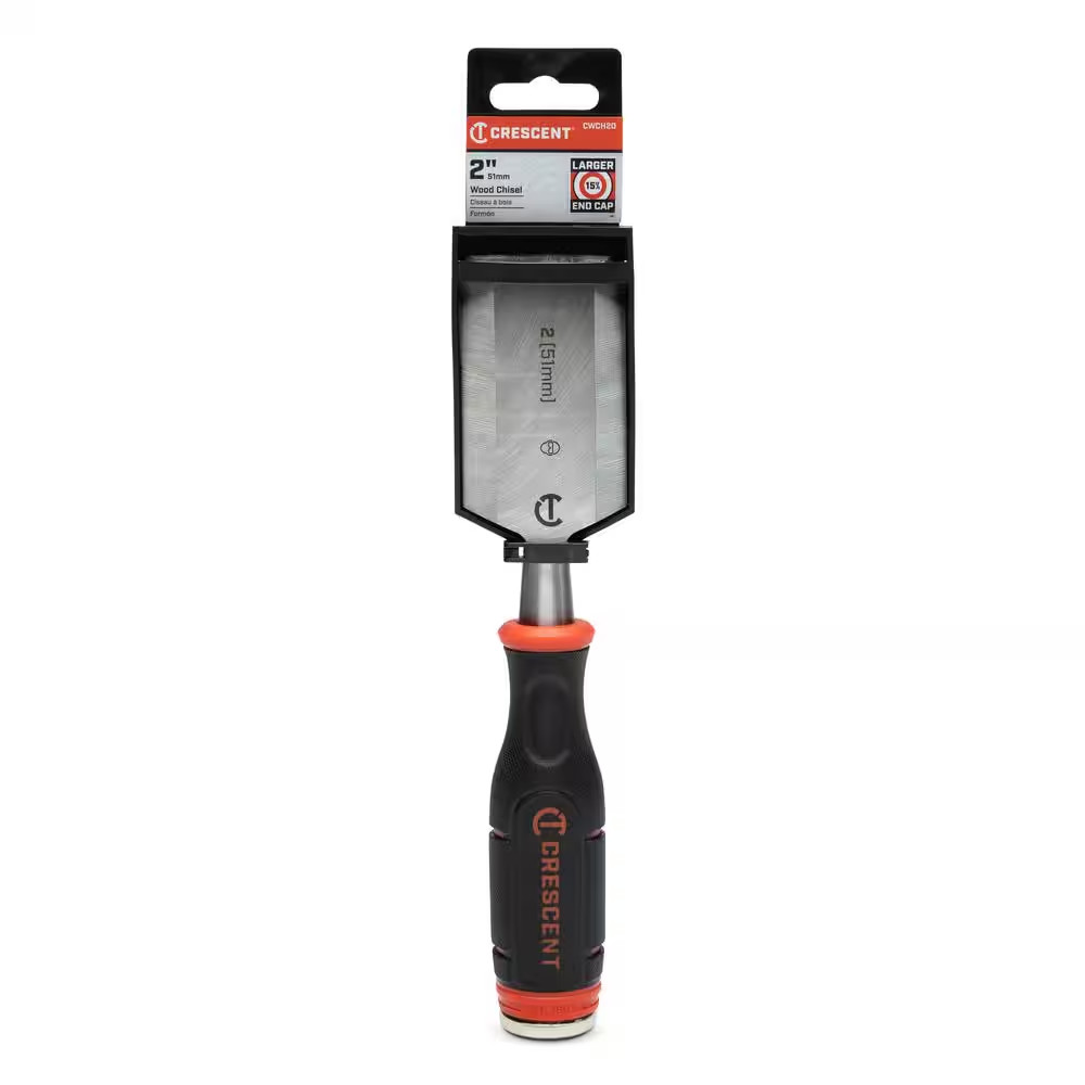 2 In. Wood Chisel with Grip and Striking End Cap