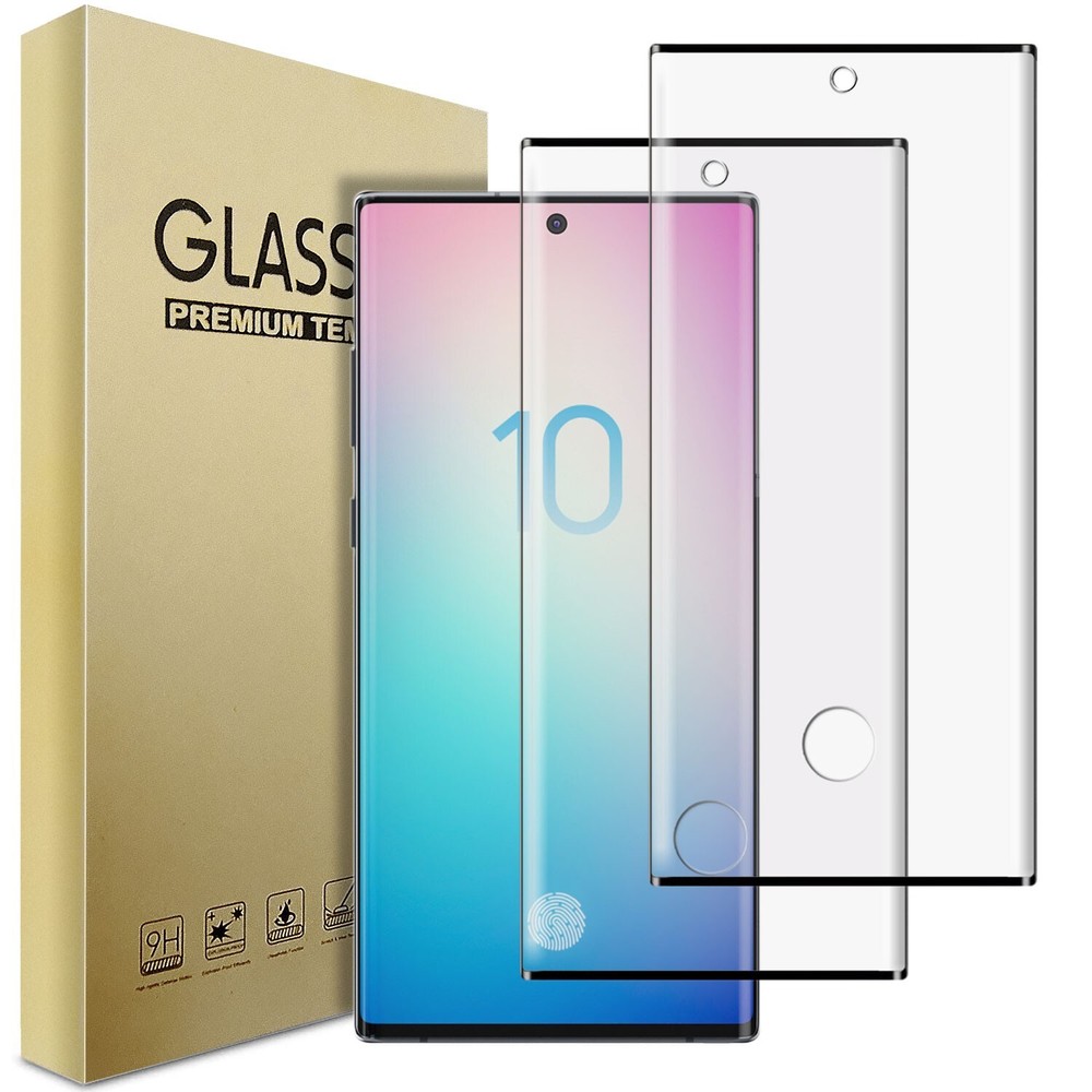 For Samsung Galaxy Note10/Note10 Plus Tempered Glass Screen Protector Clear 2PCS