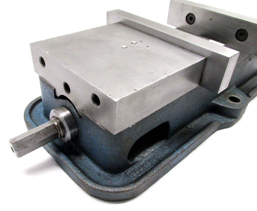 NICE! KURT ANGLOCK 6" MILLING MACHINE VISE w/ JAWS & HANDLE - #D60