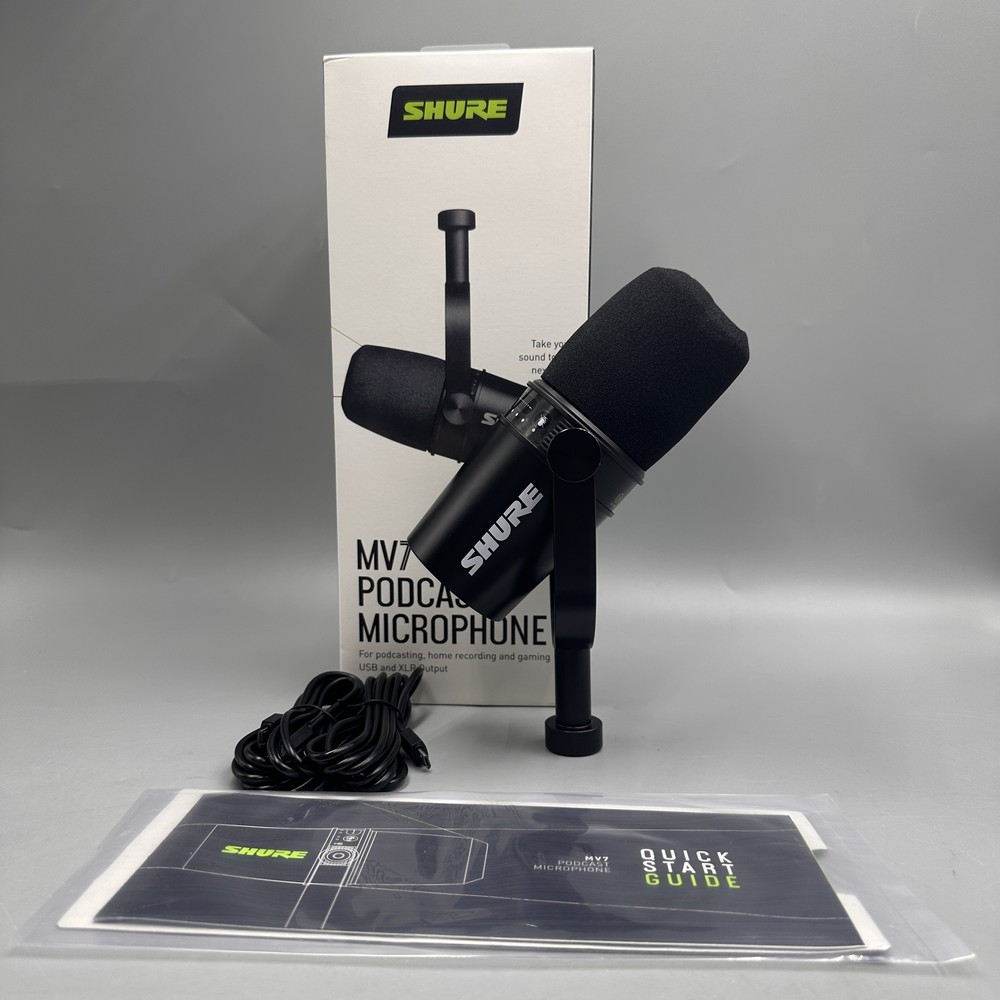 MV7 Dynamic Vocal Microphone Cardioid Form Factor USB/XLR Compatible US