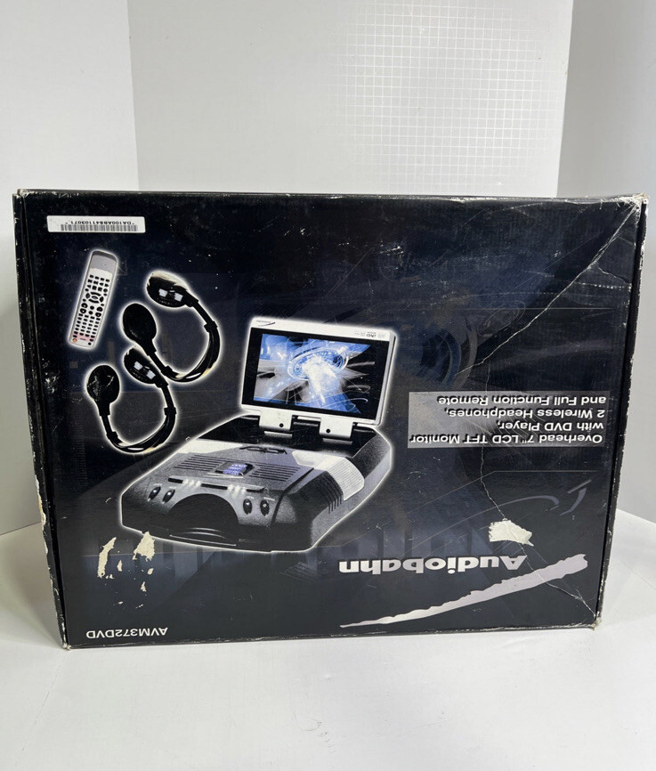 Audiobahn dvd player avm372dvd new open box