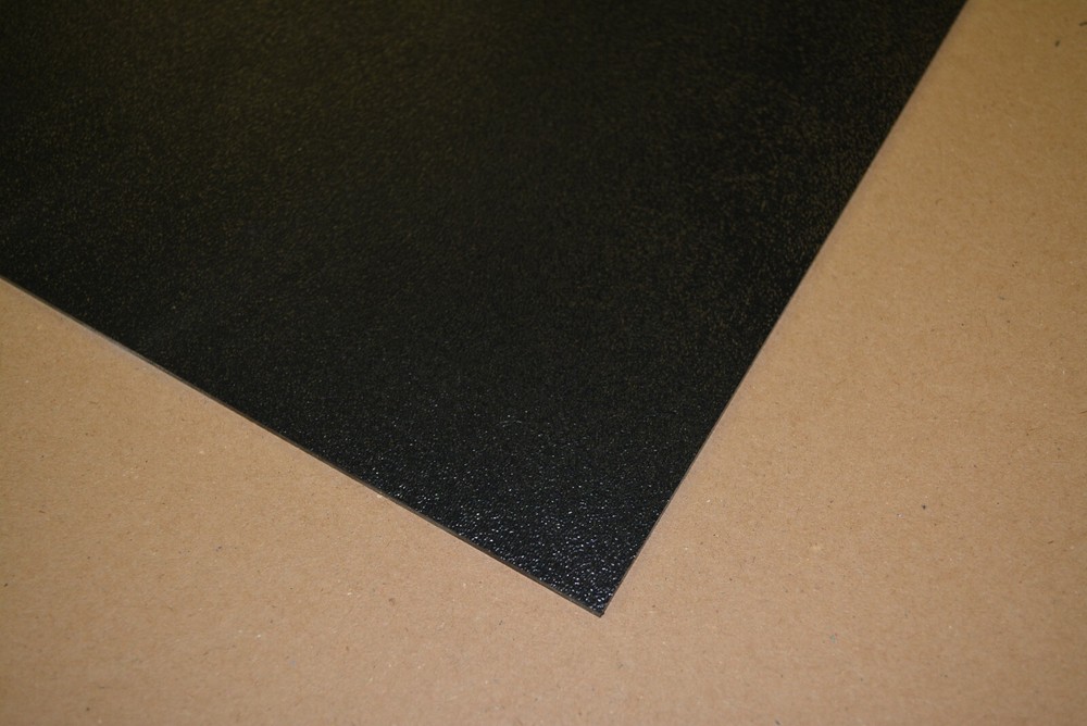 3/8" x 72" x 24" Black ABS Plastic Sheet
