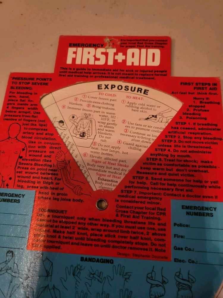 First Aid And Fire Prevention Adjustable Cards
