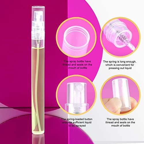 Mini Spray Bottle 20PCS Perfume Bottle Empty Perfume Atomizer, Plastic 10ml