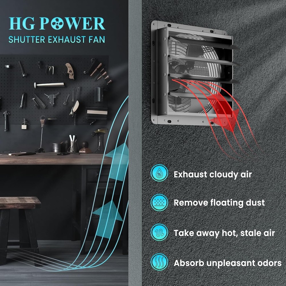 HG Power Shutter Exhaust Fan