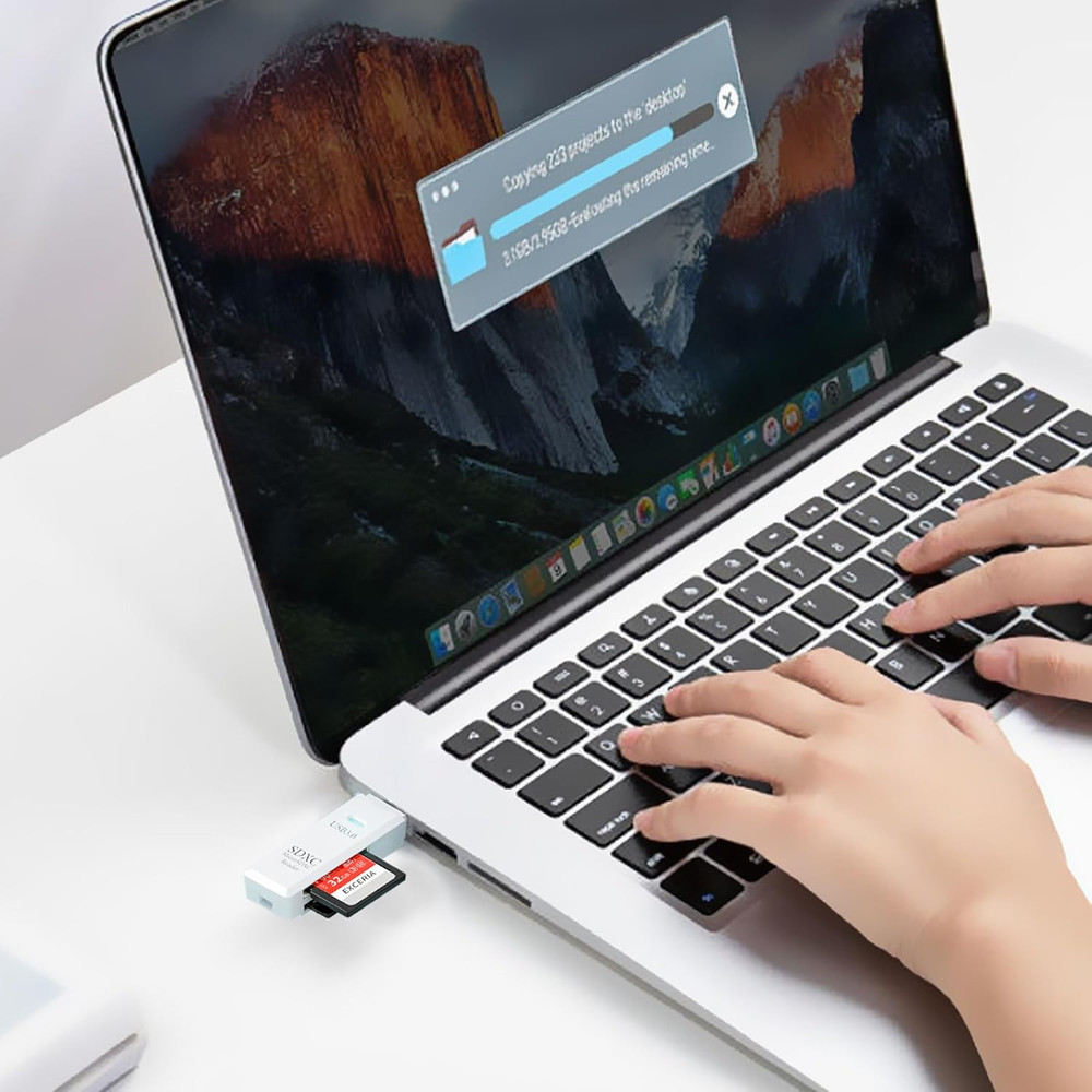 USB3.0 Micro SD Card Reader, 5Gbps 2-in-1 SD Card Reader to USB Adapter,