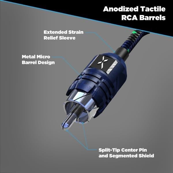 Scosche EFX Delta Twisted Multi-Core Interconnects 20ft