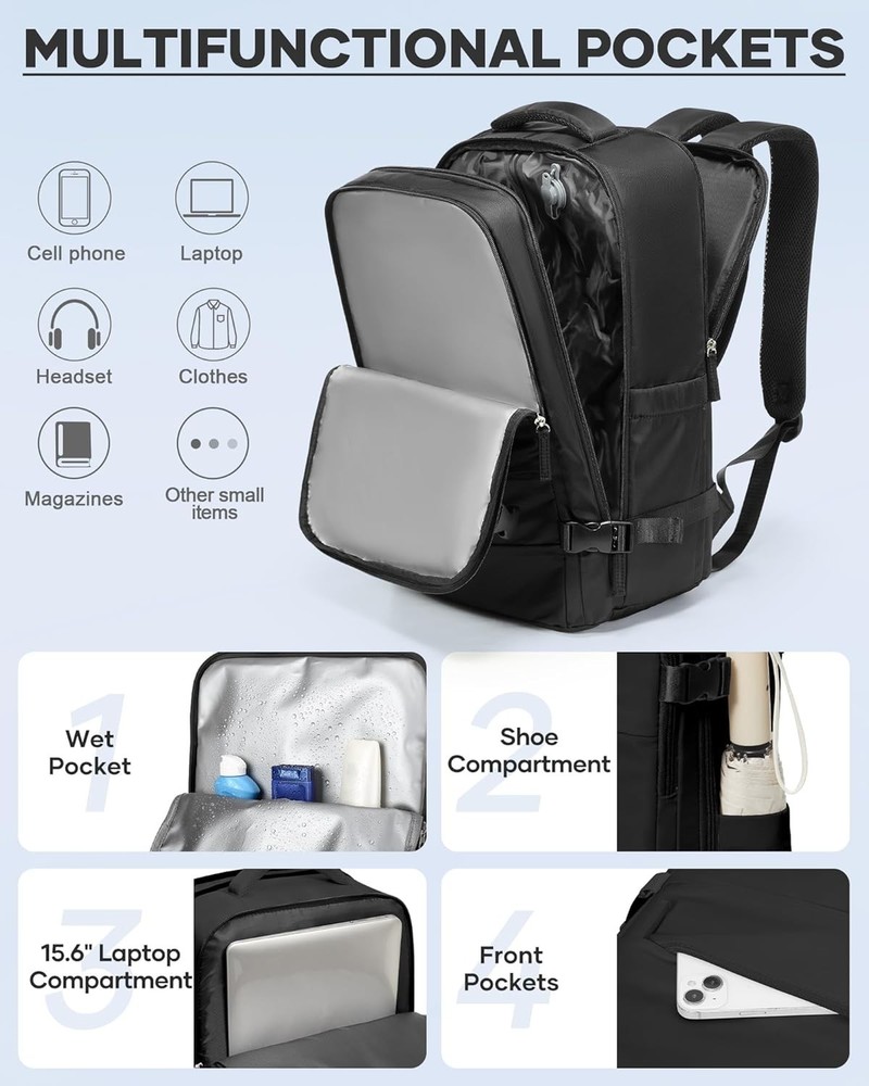 NEW Vacuum Backpack Travel Pump Vacuum System Travel Backpack Compression