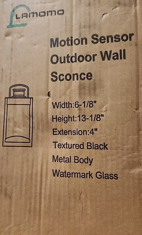 Lamomo Motion Sensor Outdoor Wall Scone