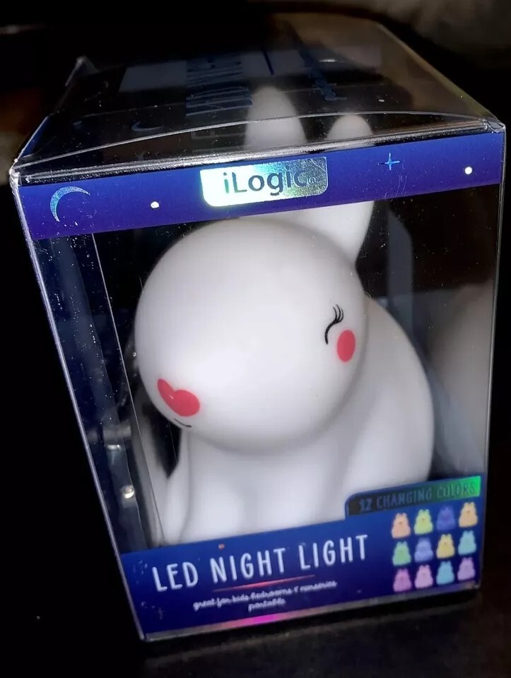 iLogic Led Night Light with 3 Light Mode/12 changing colors+Remote Control/Bunny