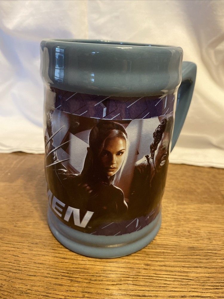 Neca 3D X-Men X2 Movie Stein Mug Marvel  2003 A