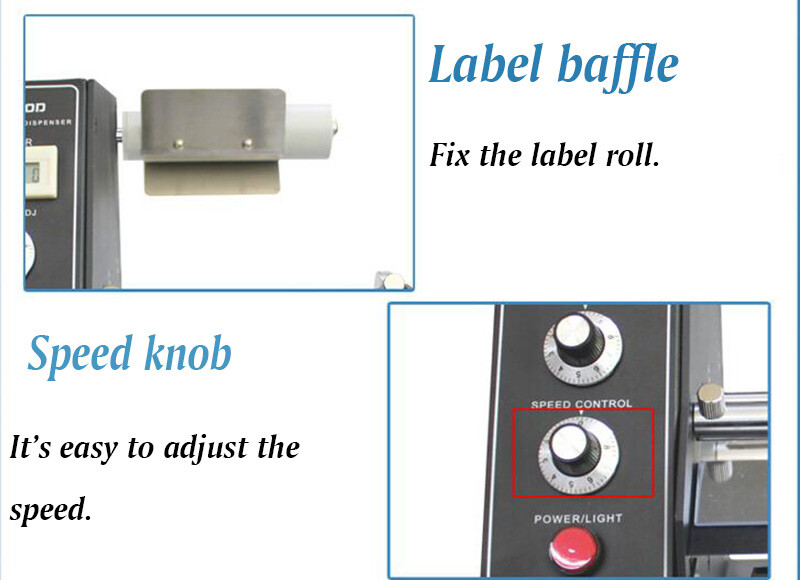 Automatic Label Dispenser Stripper 110V Electric Label Tag Separating Machine