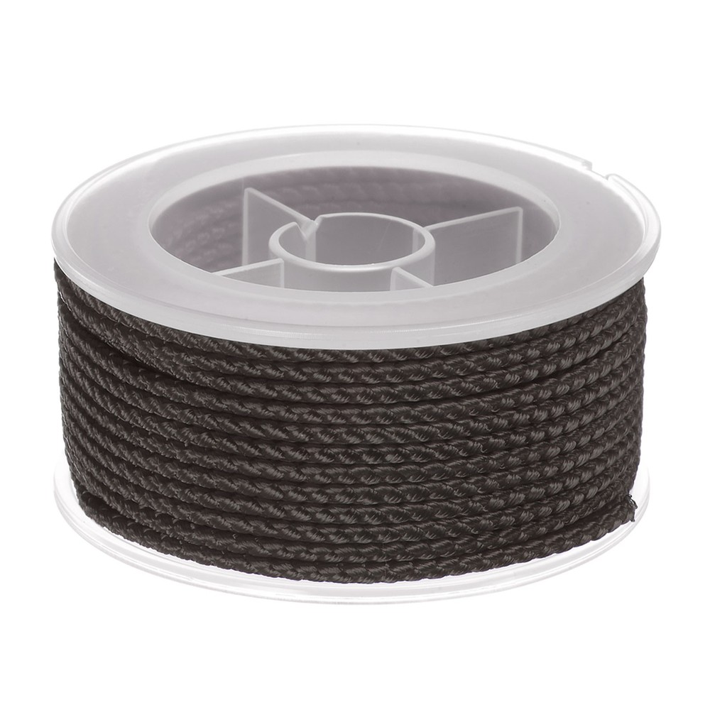 Nylon Thread Twine Beading Cord 2mm Braided String 11M/36 Feet, Coffee