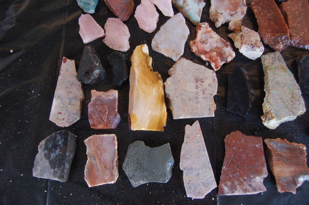 Miscellaneous Jasper, Agate and Marble Slabs, End Cuts Ect.