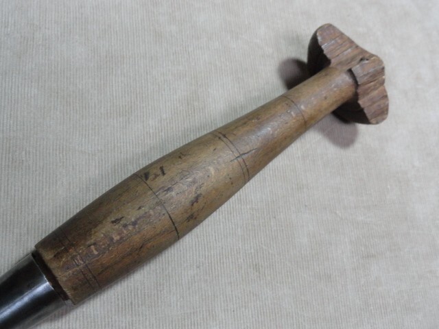 3 1/2" Slick Ohio Tool Co Timber Frame Heavy Framing Socket Mortise Chisel NICE